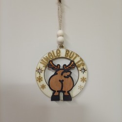 Decorazioni natalizie divertenti in legno addobbi Renna