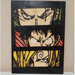 Decorazione da parete quadro Monster Trio One Piece