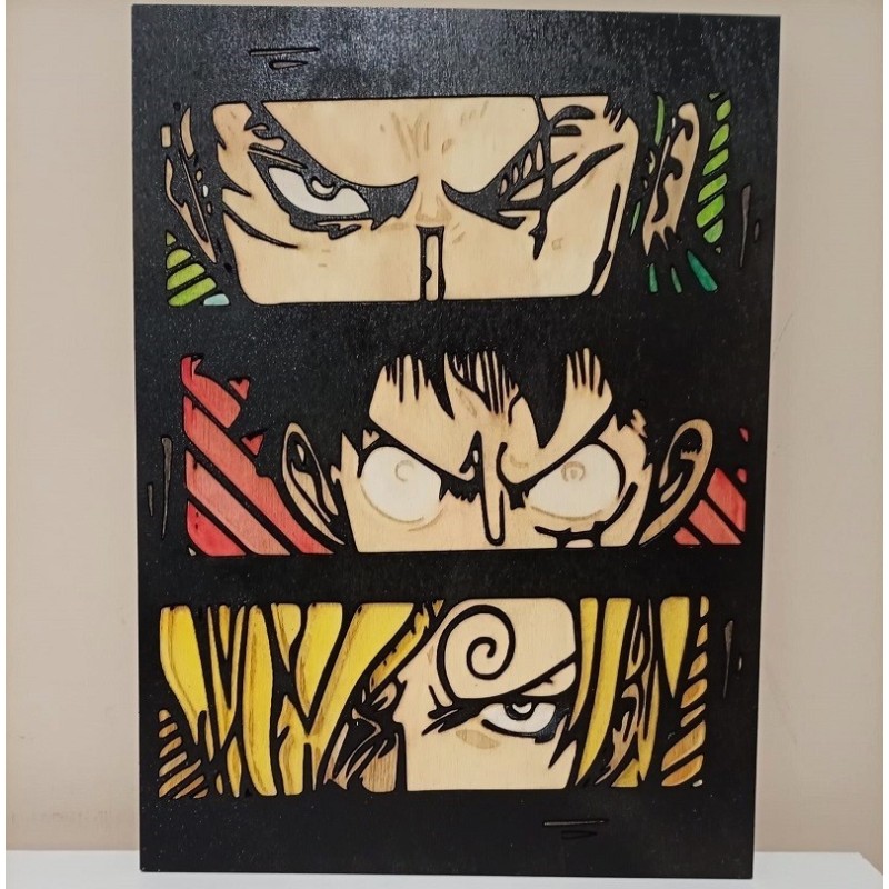 Decorazione da parete quadro Monster Trio One Piece